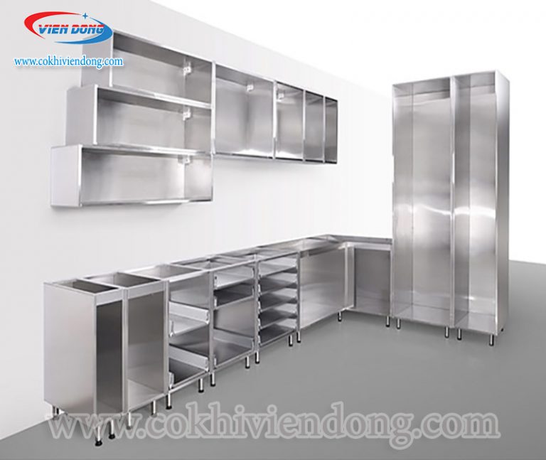 Kệ inox treo tường Viễn Đông - Chắc chắn, sang trọng và tiện dụng