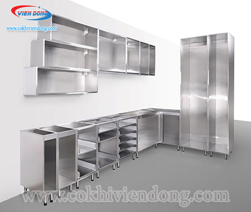 Kệ inox treo tường Viễn Đông - Chắc chắn, sang trọng và tiện dụng