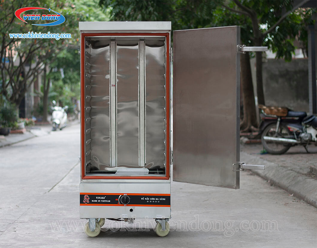 Tủ nấu cơm Việt Nam 12 khay bằng gas