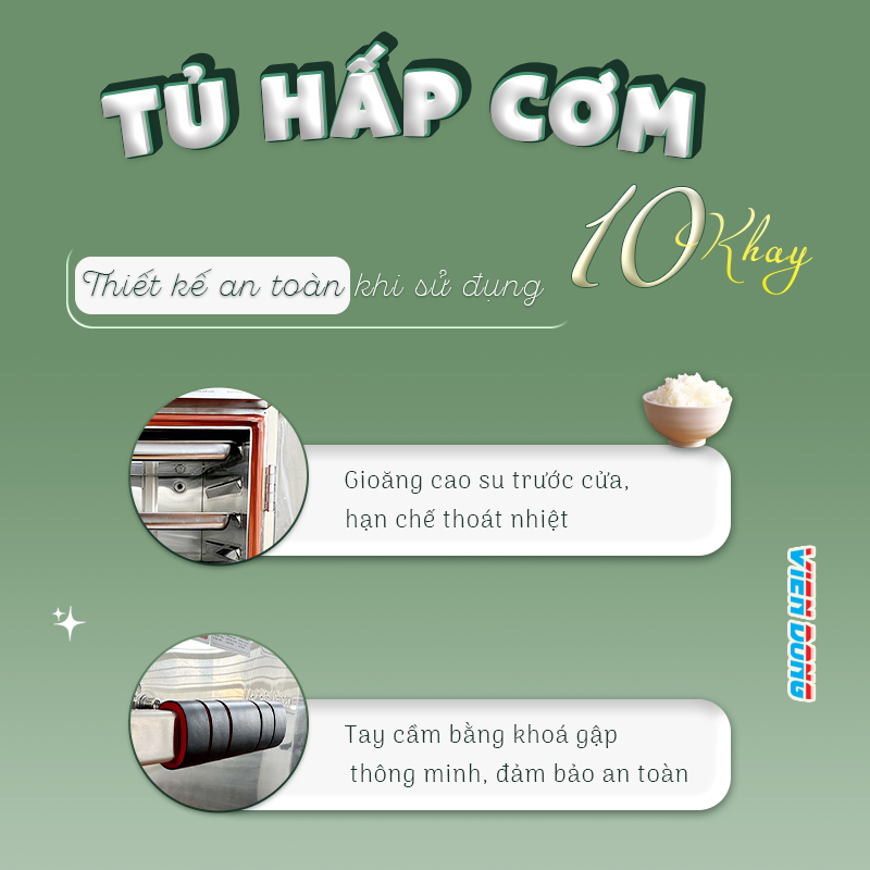 tủ hấp cơm 10 khay