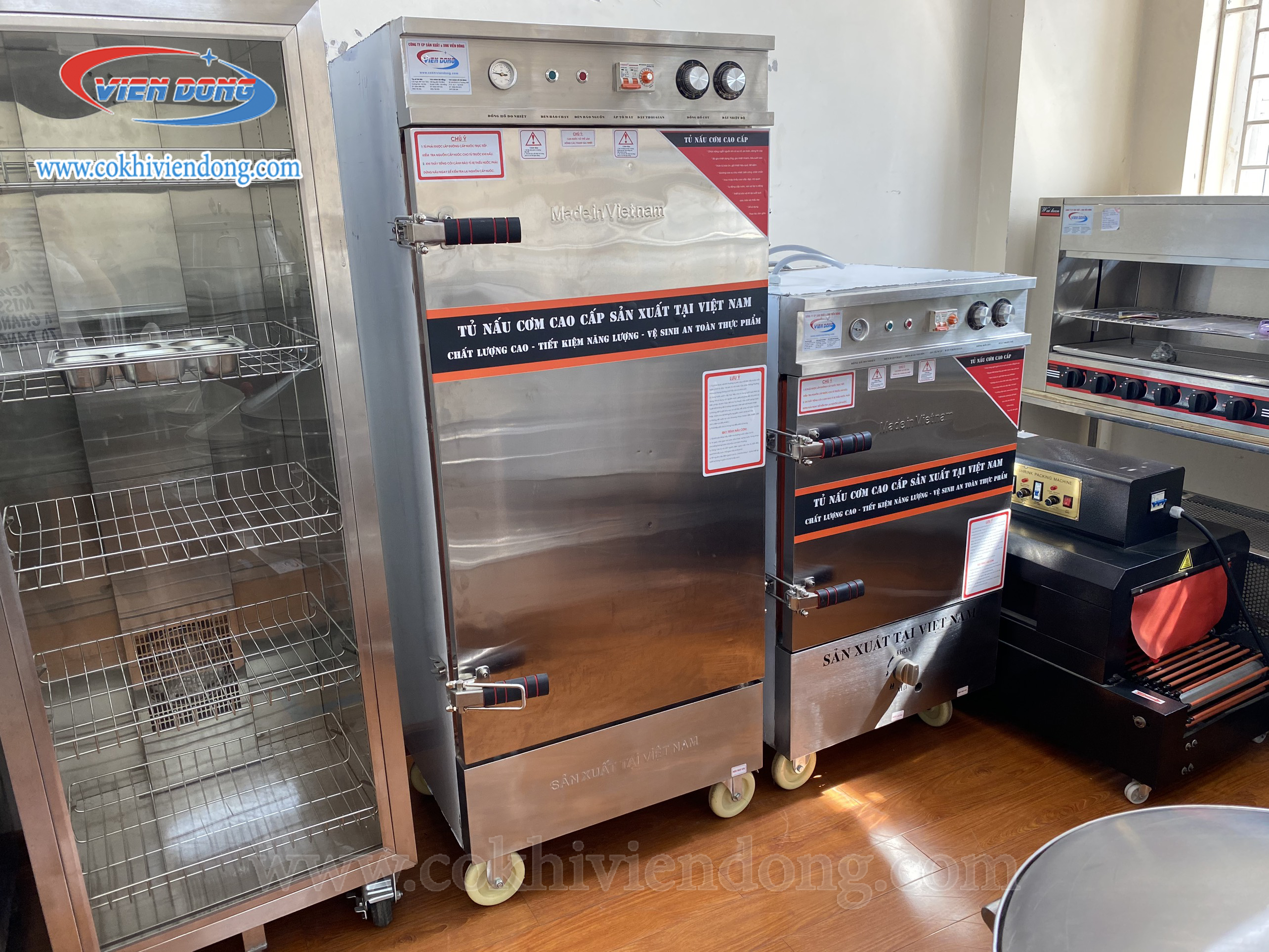 Tủ nấu cơm điện Việt Nam 10 khay (30Kg/mẻ)