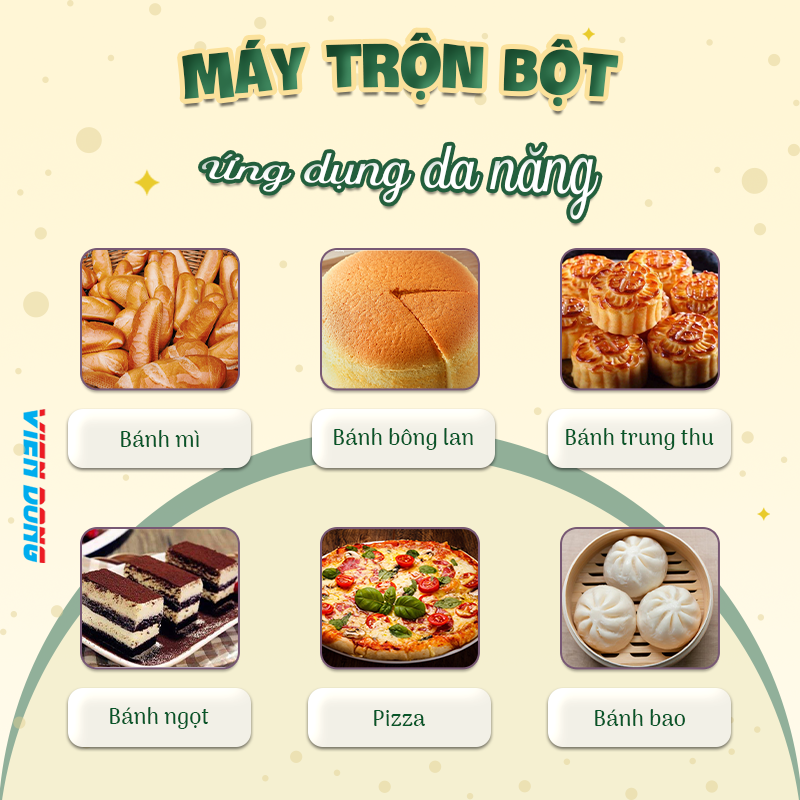 ứng dụng máy trộn bột