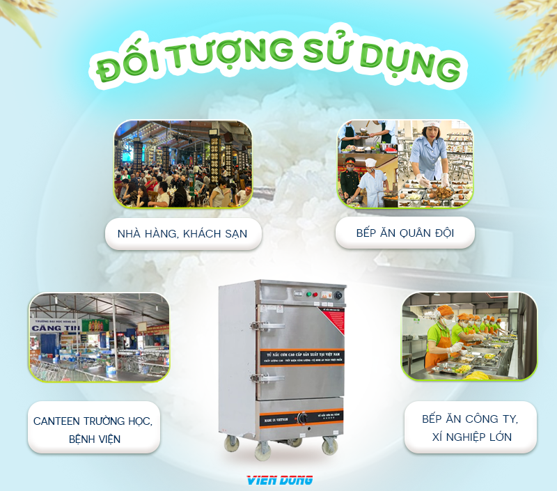 Tủ nấu cơm công nghiệp bằng gas