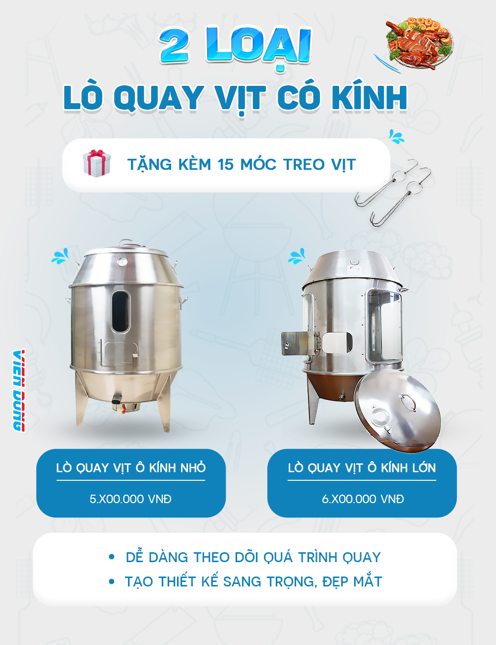 Lu nướng gà inox Lu nướng gà inox