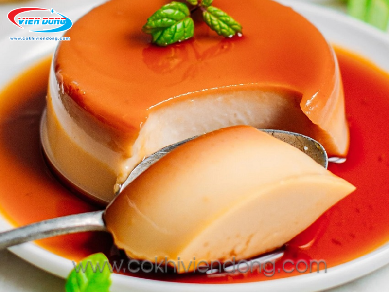 hấp bánh flan bao lâu